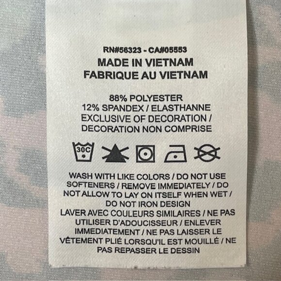 NIKE Dri-FIT Slim Fit Crisscross Strap Tank Top Multicolor Floral Print, Size XL - Picture 5 of 5